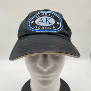 Sherry Resortwear Men's Mid 00’s Juno Alaska Adjustable Strap Hat Black